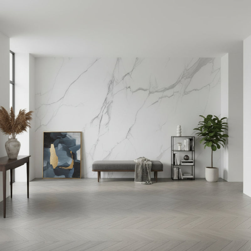 3D Wallpaper Classic White Marble