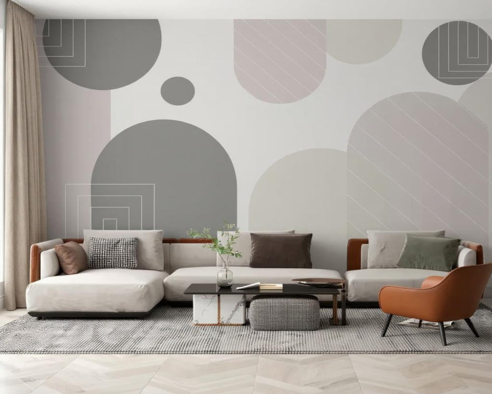 3D Wallpaper Neutral Archway Design 