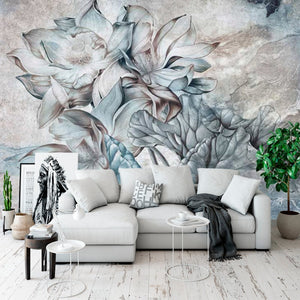 Designer 3D Wallpaper Lotus Floral Décor for Wall Covering