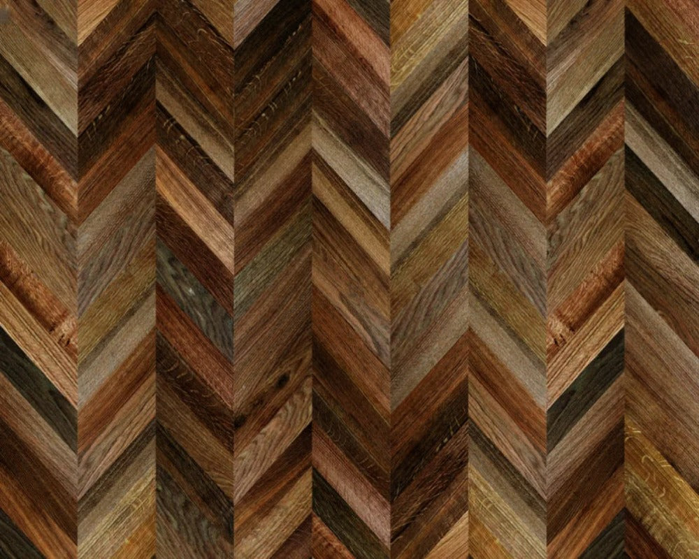 Colorful Wood Stripe 3D Wallpaper 