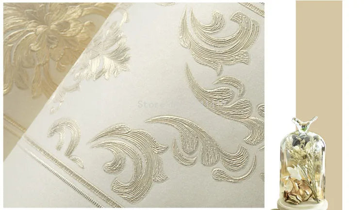 Damask Vertical Striped Wallpaper SKU# WAL0411