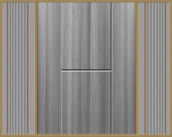 Wood Stripe & Wood Cladding 3D Wallpaper SKU# WAL0430