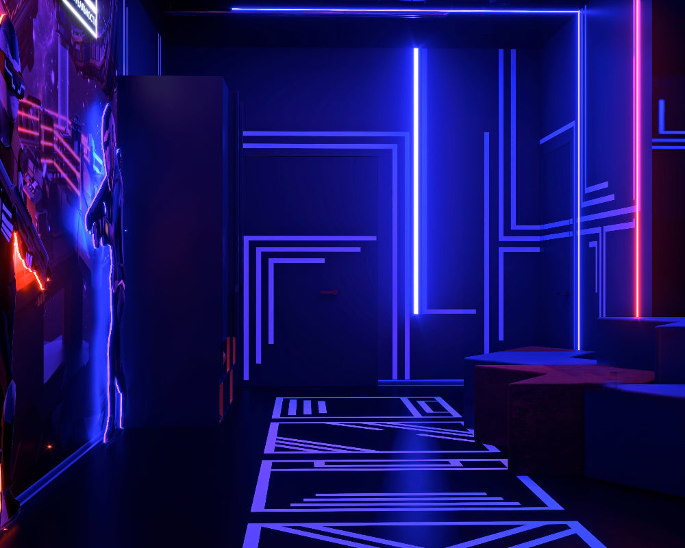 Another World VR Park Arena LED Neon Wall Lights SKU# AWVR003