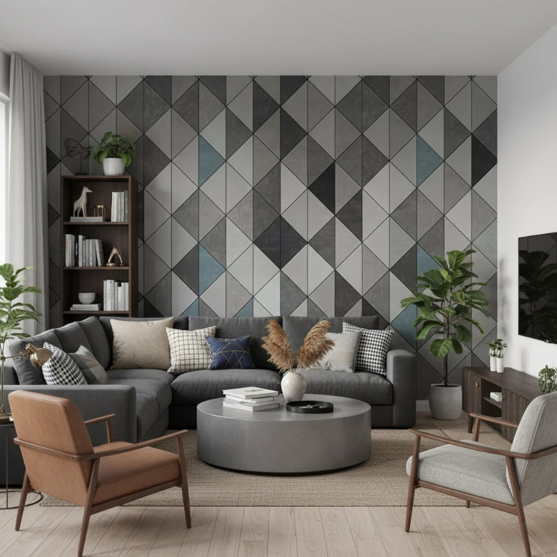 3D Wallpaper Modern Geometric