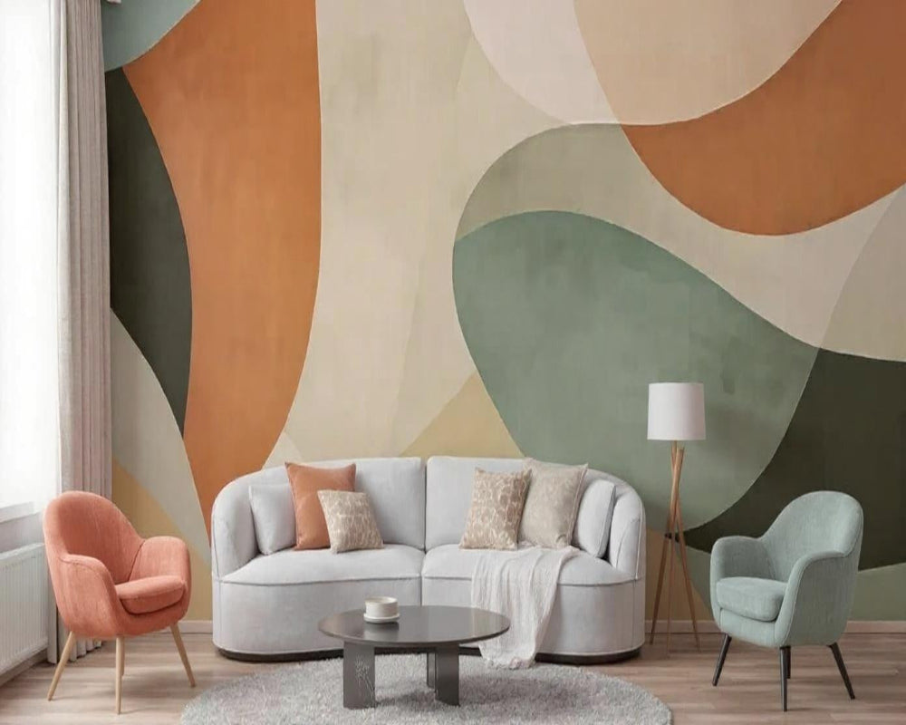 3D Wallpaper Retro Abstract