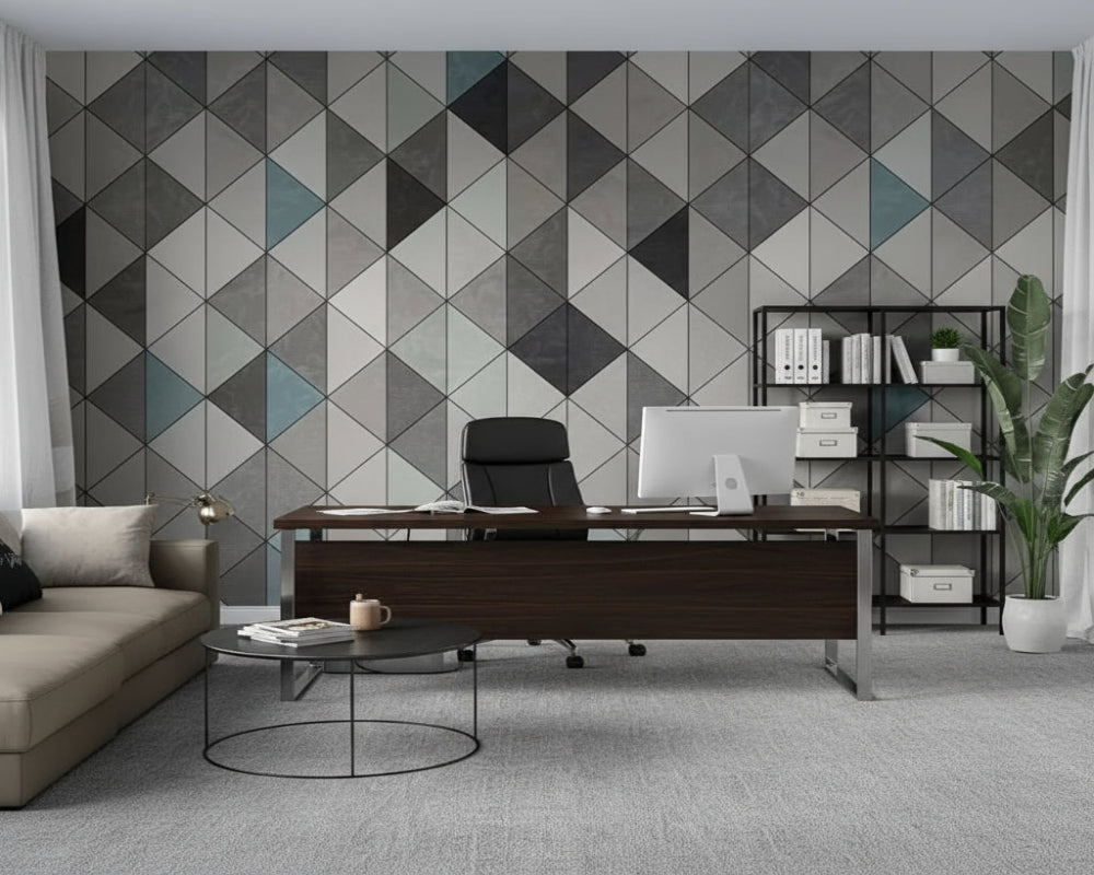 3D Wallpaper Modern Geometric