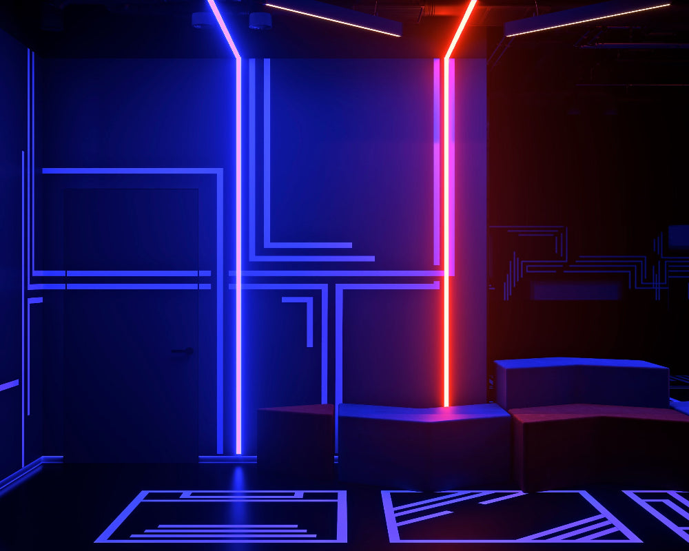 Another World VR Park Arena LED Neon Wall Lights SKU# AWVR003