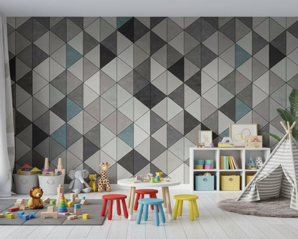 3D Wallpaper Diamond Slate Fusion