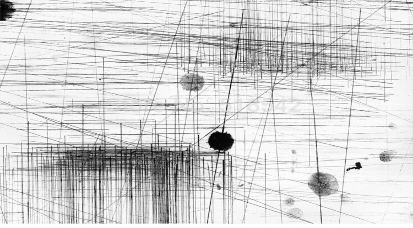 Wallpaper Abstract White & Black Stripe Lines for Wall Treatment