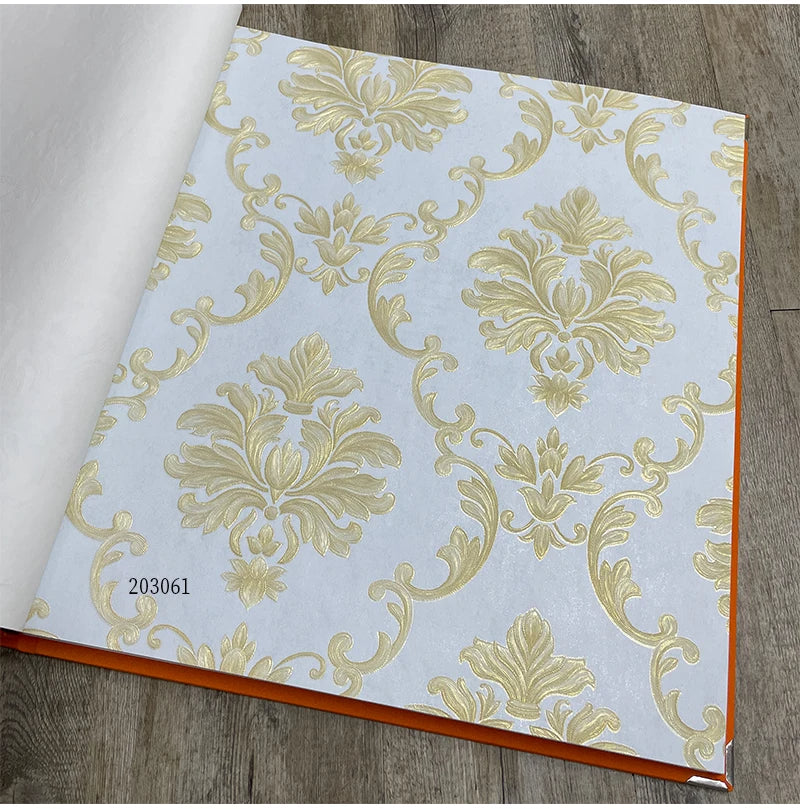European 3d Relief Damascus Wallpaper Rolls SKU# WAL0407