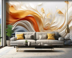 3D Wallpaper Abstract Feather Series IV