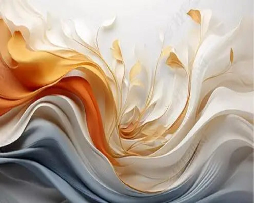 3D Wallpaper Abstract Feather Series IV