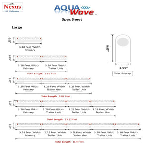 3D LED AquaWave Wallpaper (RGB) SKU# AQUW0001