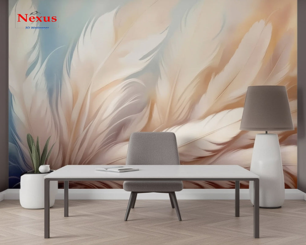 3D Wallpaper Feathered Serenity