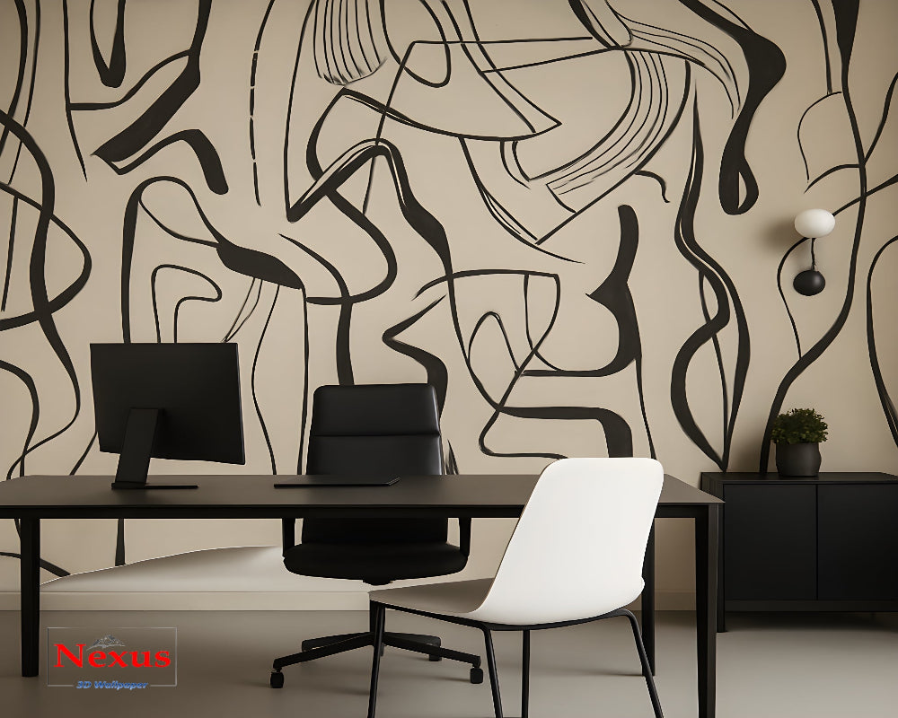 3D Wallpaper Monochrome Muse