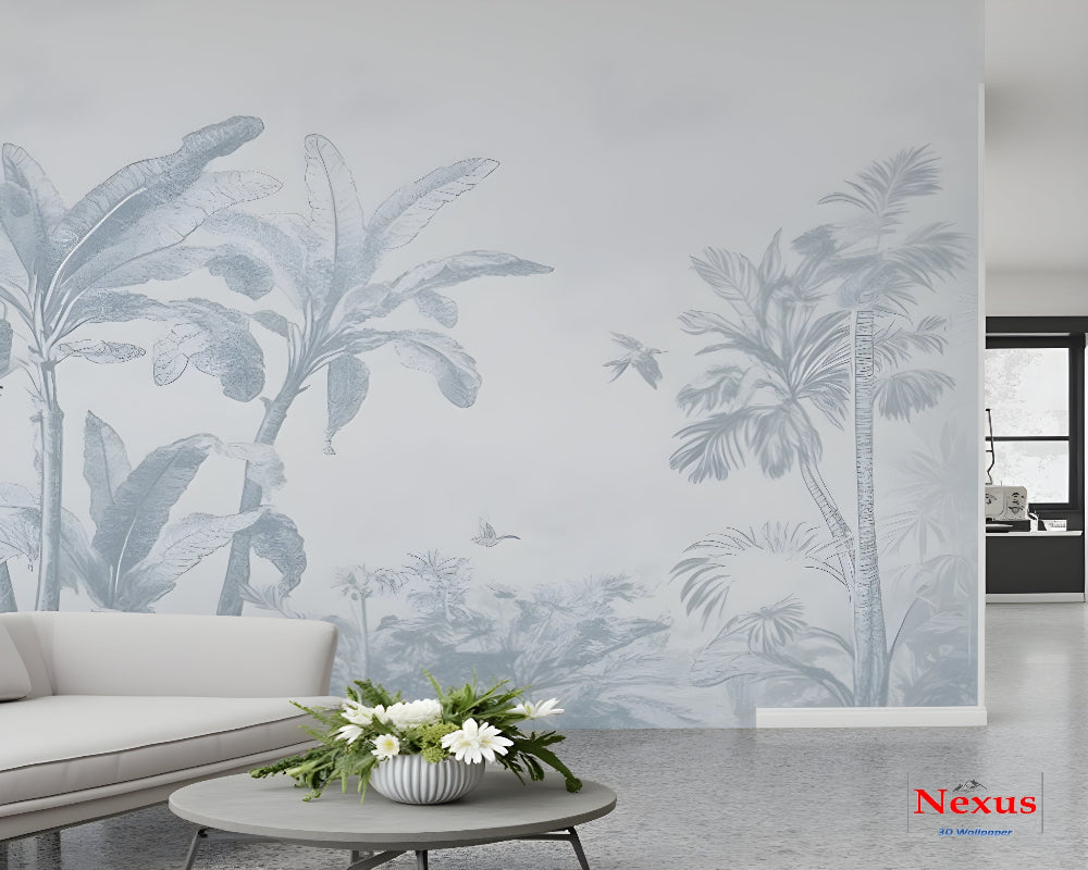 3D Wallpaper Serene Botanical 