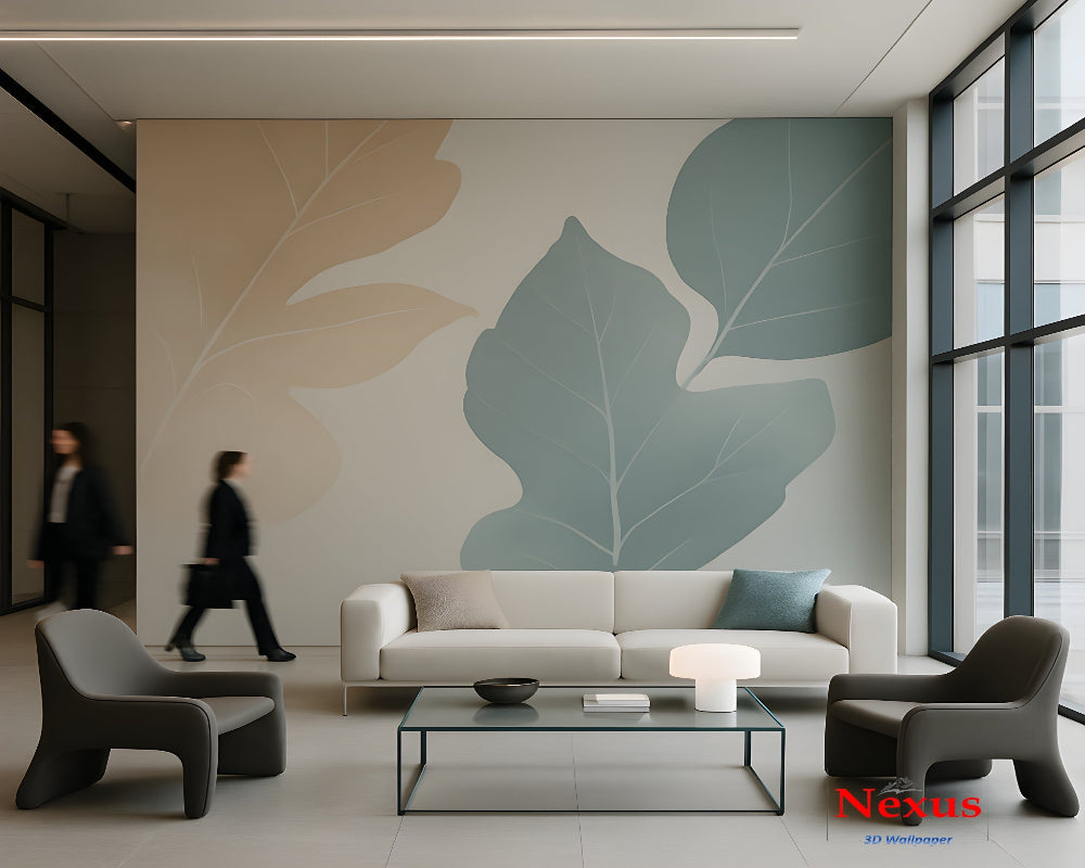 3D Leaf Wallpaper