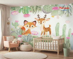 3D Wallpaper Forest Friends Nursery