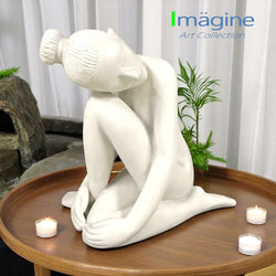 Whispers of Stillness Stonecast Sculpture Figurine 