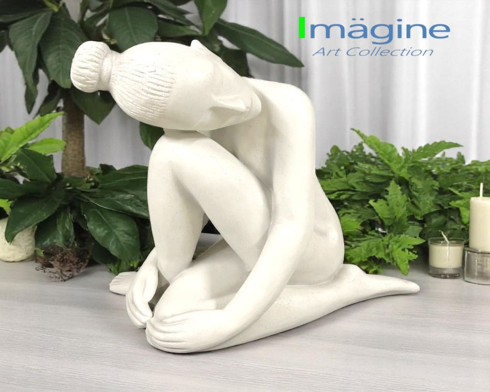 Whispers of Stillness Stonecast Sculpture Figurine 