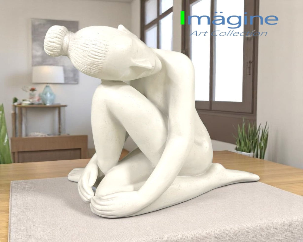 Whispers of Stillness Stonecast Sculpture Figurine 