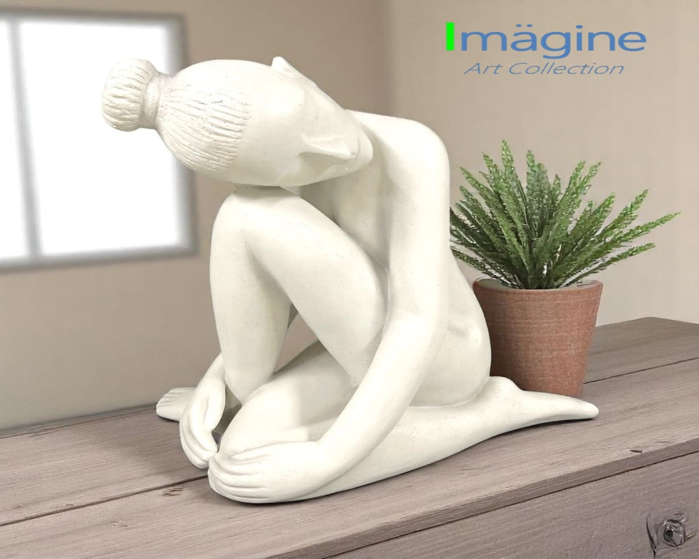 Whispers of Stillness Stonecast Sculpture Figurine 