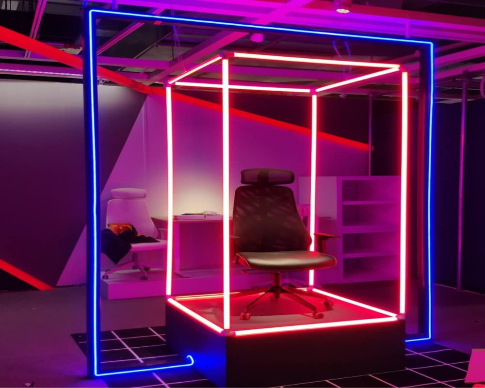 Another World VR Park Arena LED Neon Wall Lights SKU# AWVR003