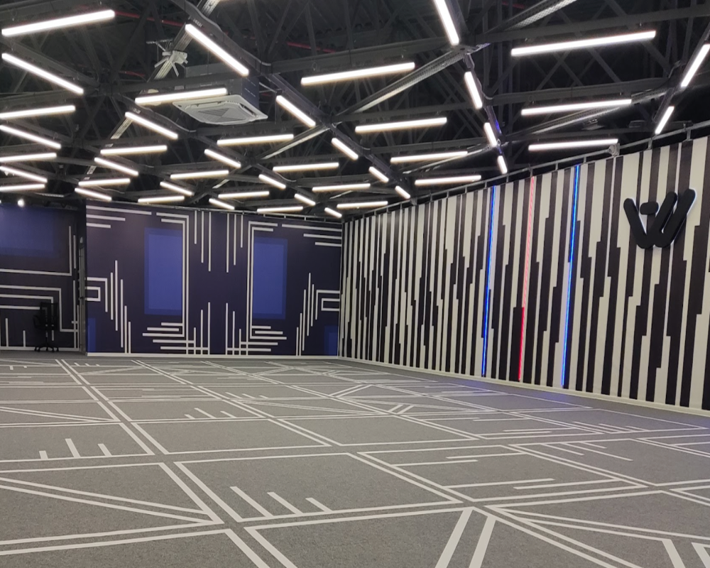 Another World VR Park Arena Branded Carpet Tiles & Tape SKU# AWVR004