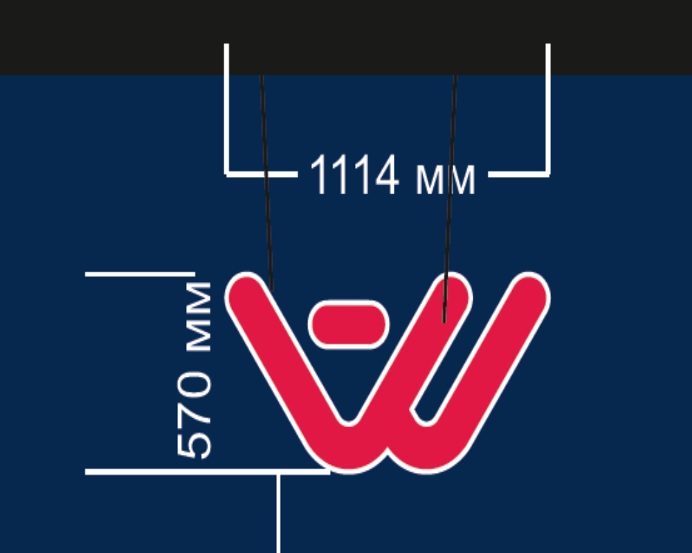 Another World Custom Made LED Logo Wall Fixtures SKU# AWVR006