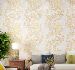 European Style Retro Flower Wallpaper SKU# WAL0410