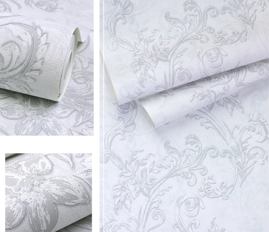 European Style Retro Flower Wallpaper SKU# WAL0410