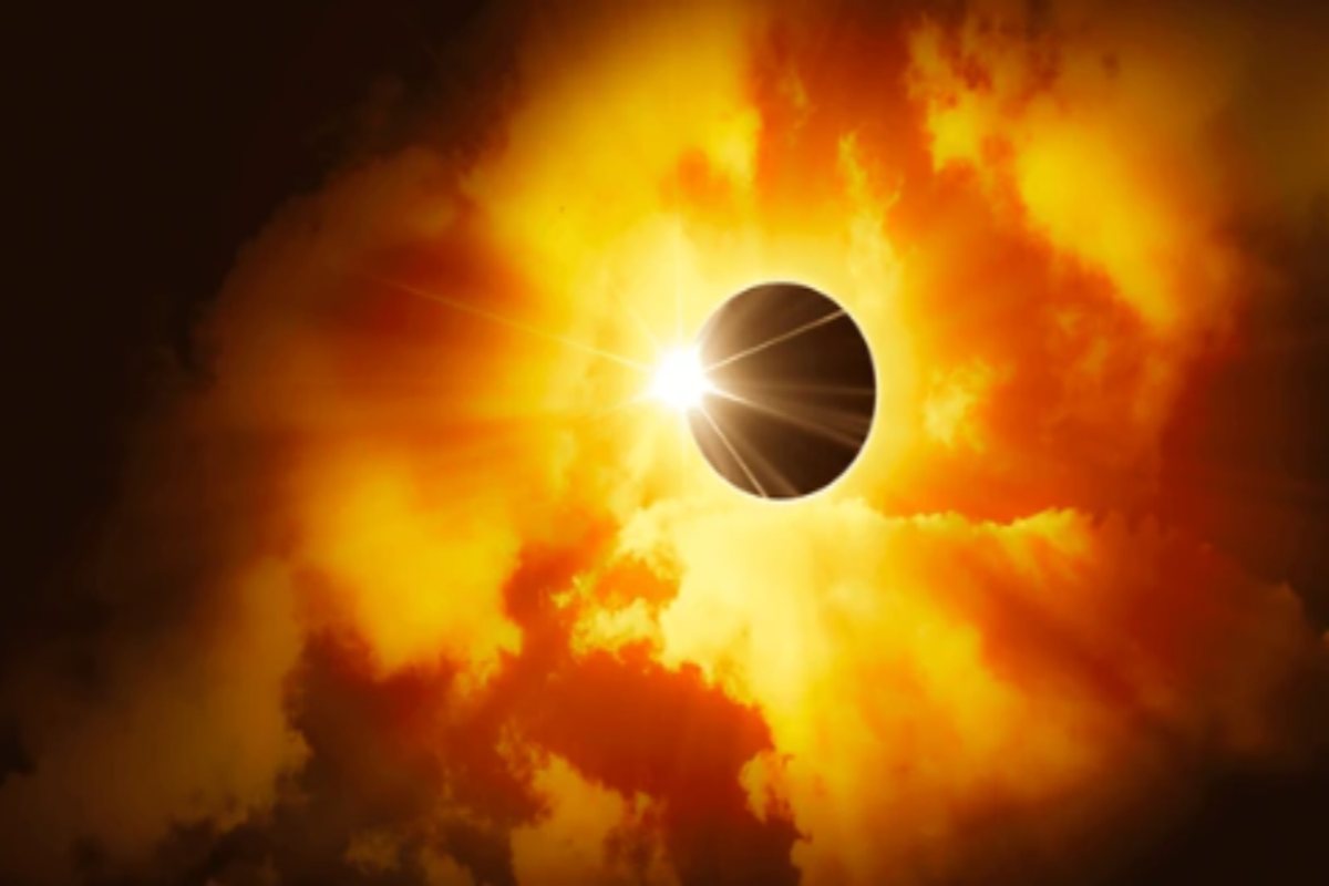 3D Wallpaper Solar Eclipse Totality Series I SKU# WAL0432