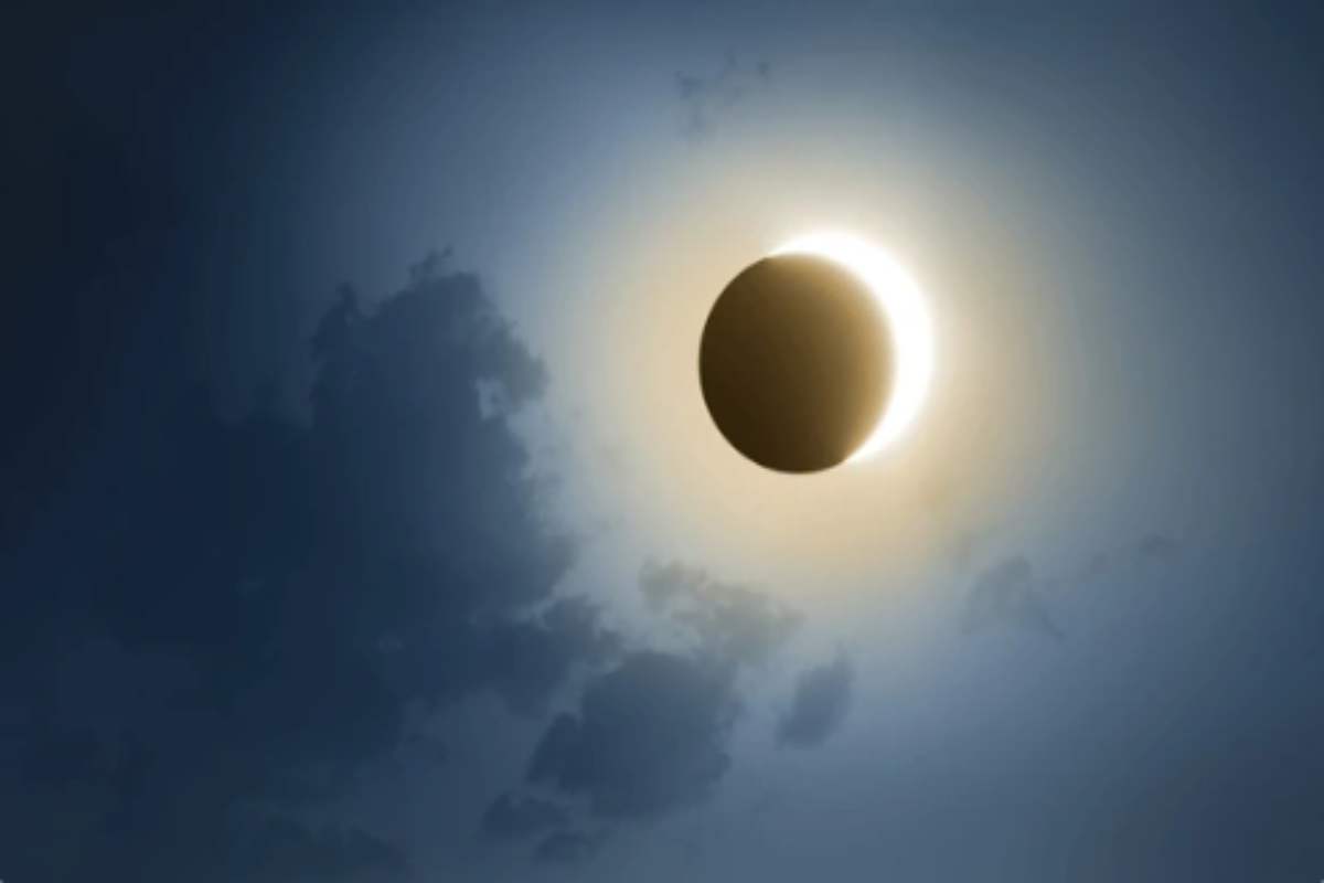 3D Wallpaper Solar Eclipse Totality Series I SKU# WAL0432