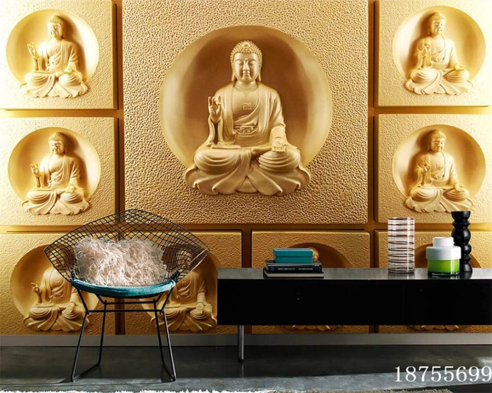 3D Wallpaper Buddha Various Designs 