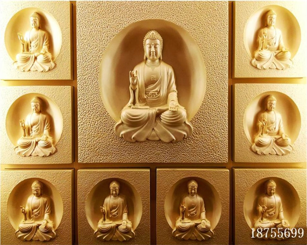 3D Wallpaper Buddha Various Designs WAL0107