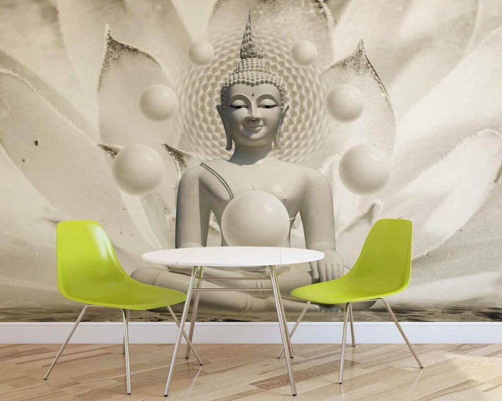 3D Wallpaper Buddha Various Designs SKU# WAL0107