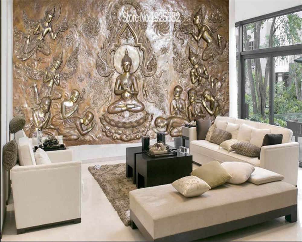 3D Wallpaper Buddha Various Designs 