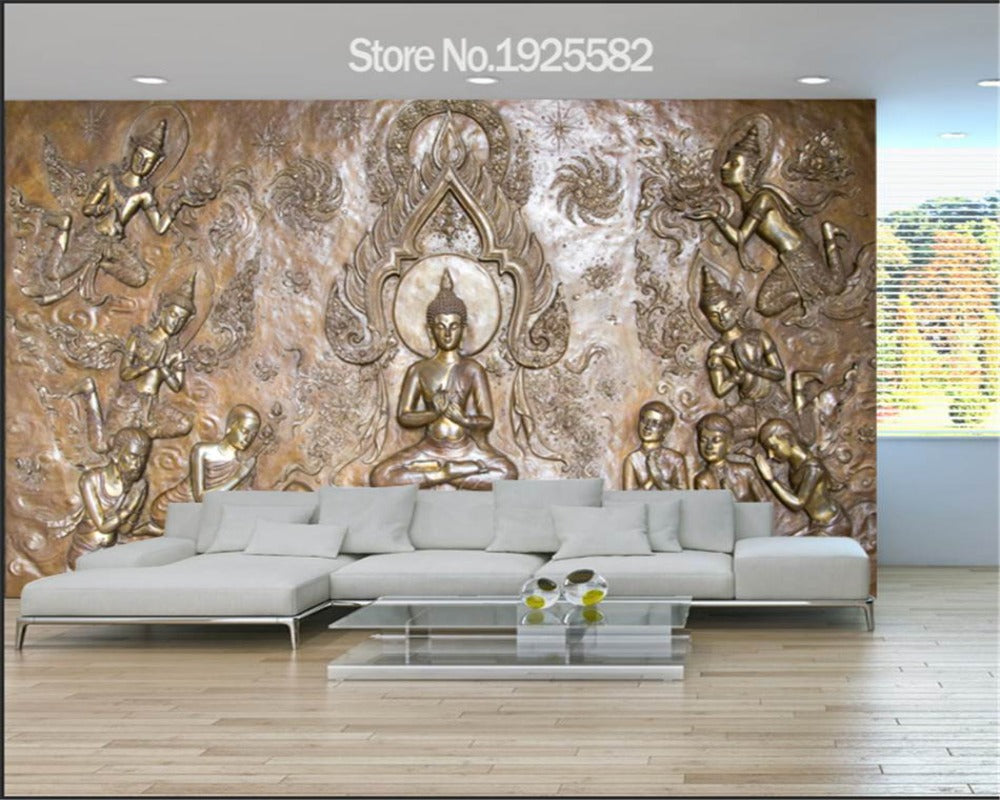 3D Wallpaper Buddha Various Designs SKU# WAL0107