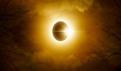 3D Wallpaper Solar Eclipse Totality Series I SKU# WAL0432