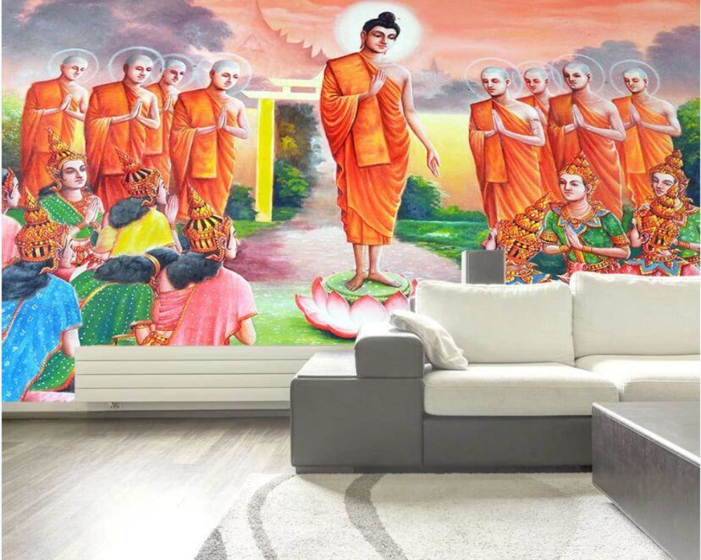 3D Wallpaper Buddha Various Designs SKU# WAL0107