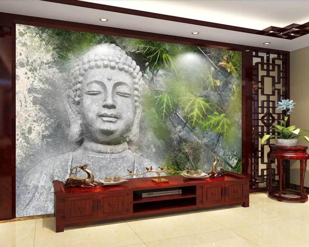 3D Wallpaper Buddha Various Designs 