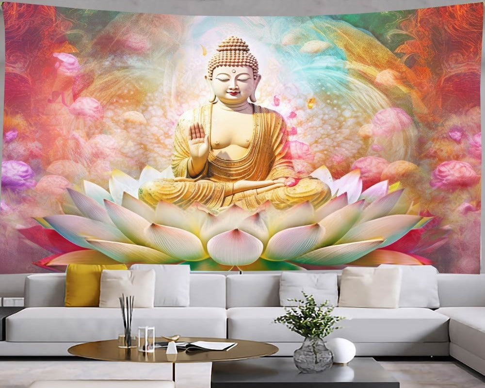 3D Wallpaper Buddha Various Designs 