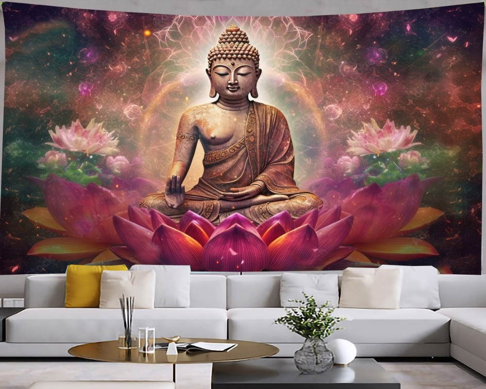 3D Wallpaper Buddha Various Designs 