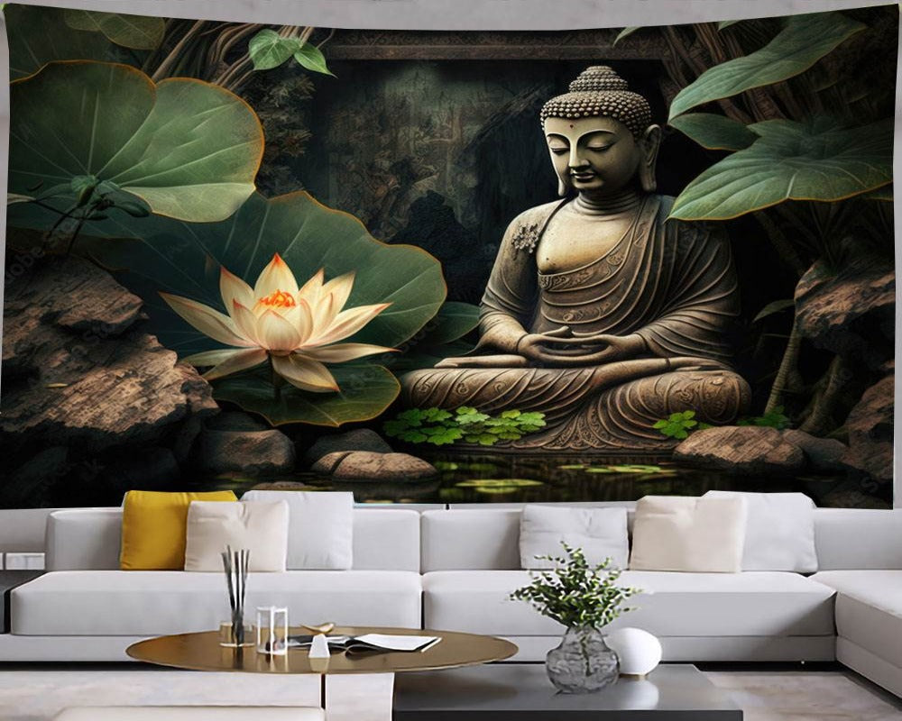 3D Wallpaper Buddha Various Designs SKU# WAL0107
