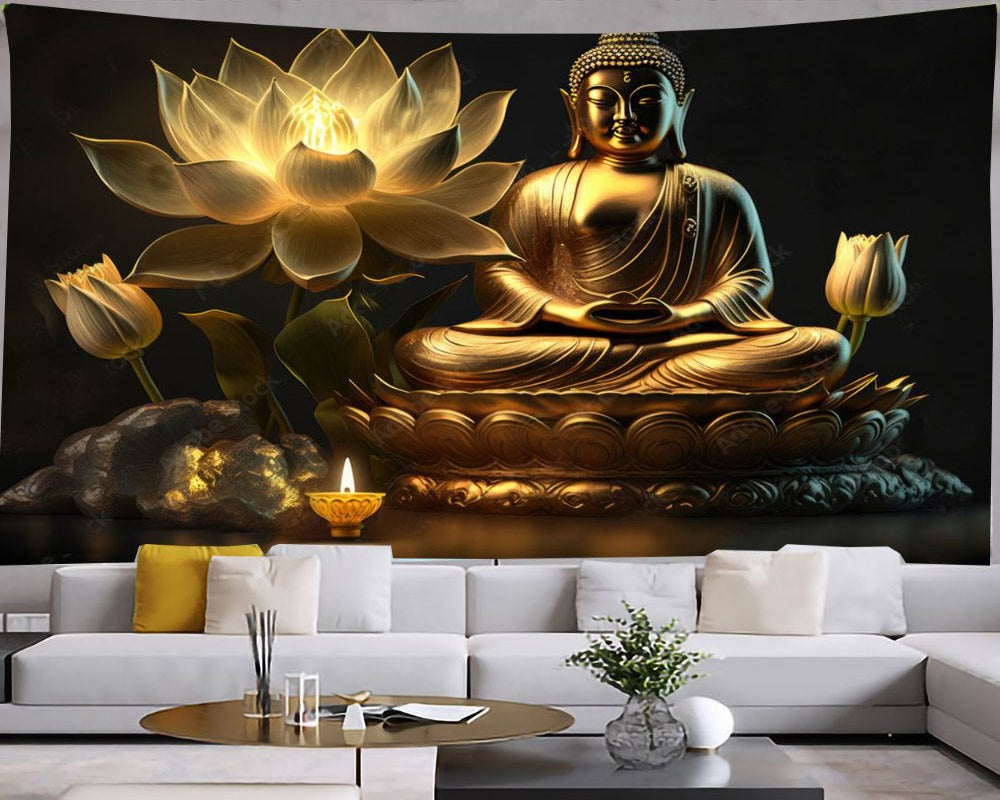 3D Wallpaper Buddha Various Designs SKU# WAL0107