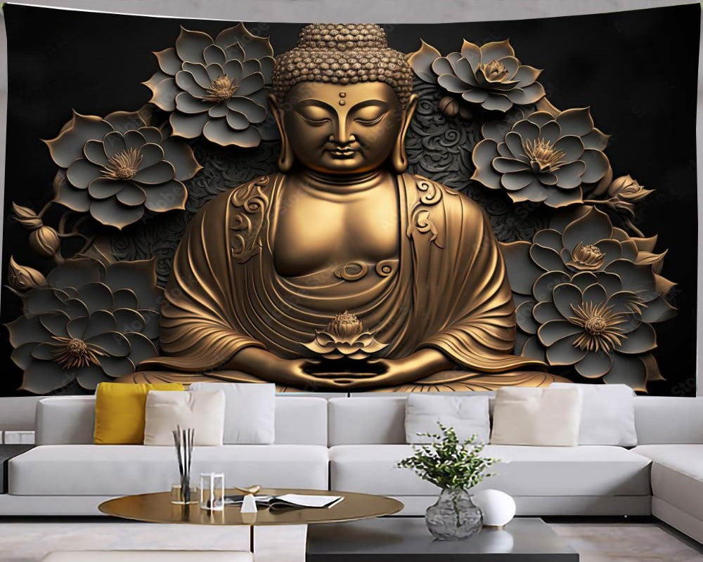3D Wallpaper Buddha Various Designs SKU# WAL0107