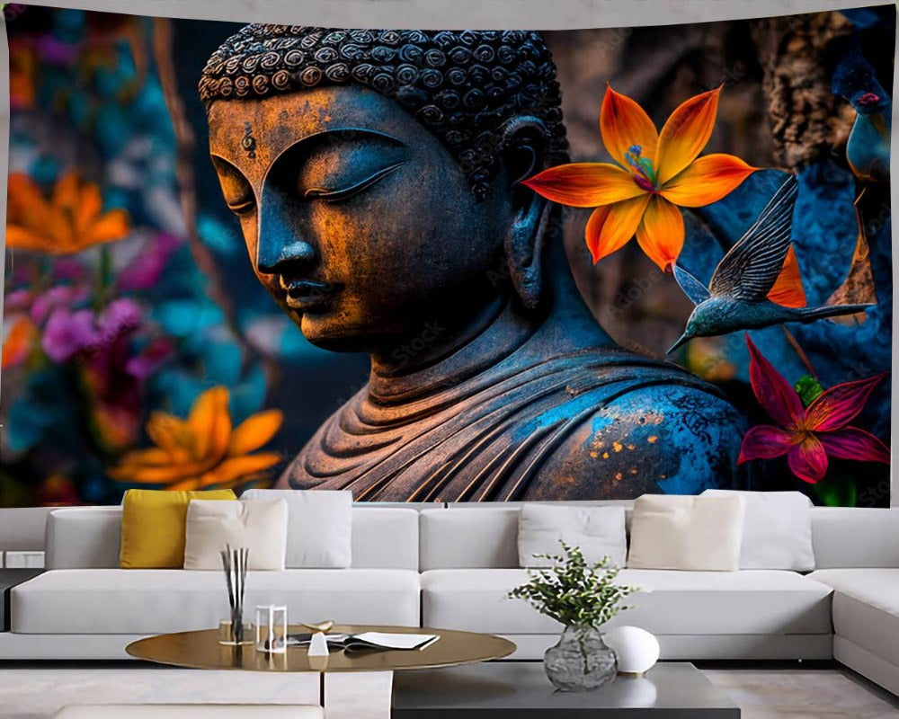 3D Wallpaper Buddha Various Designs WAL0107