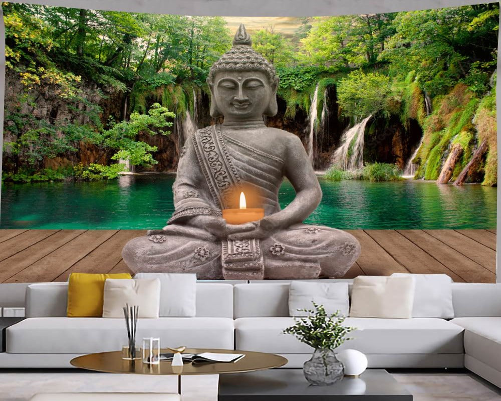 3D Wallpaper Buddha Various Designs SKU# WAL0107