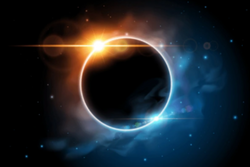 3D Wallpaper Solar Eclipse Totality Series I SKU# WAL0432