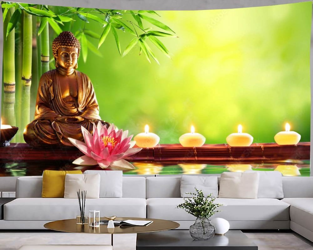 3D Wallpaper Buddha Various Designs SKU# WAL0107